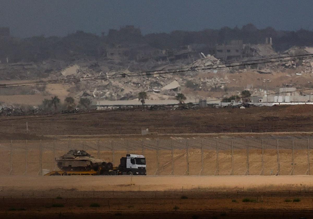 Imagen de la frontera de Gaza tras el acuerdo alcanzado para el alto al fuego.