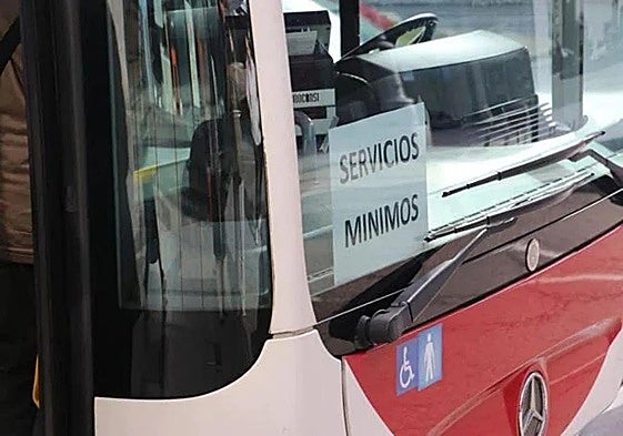 Servicios mínimos en una huelga.