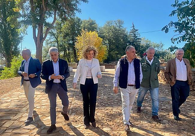 Visita a las obras de Castrillo de los Polvazares.