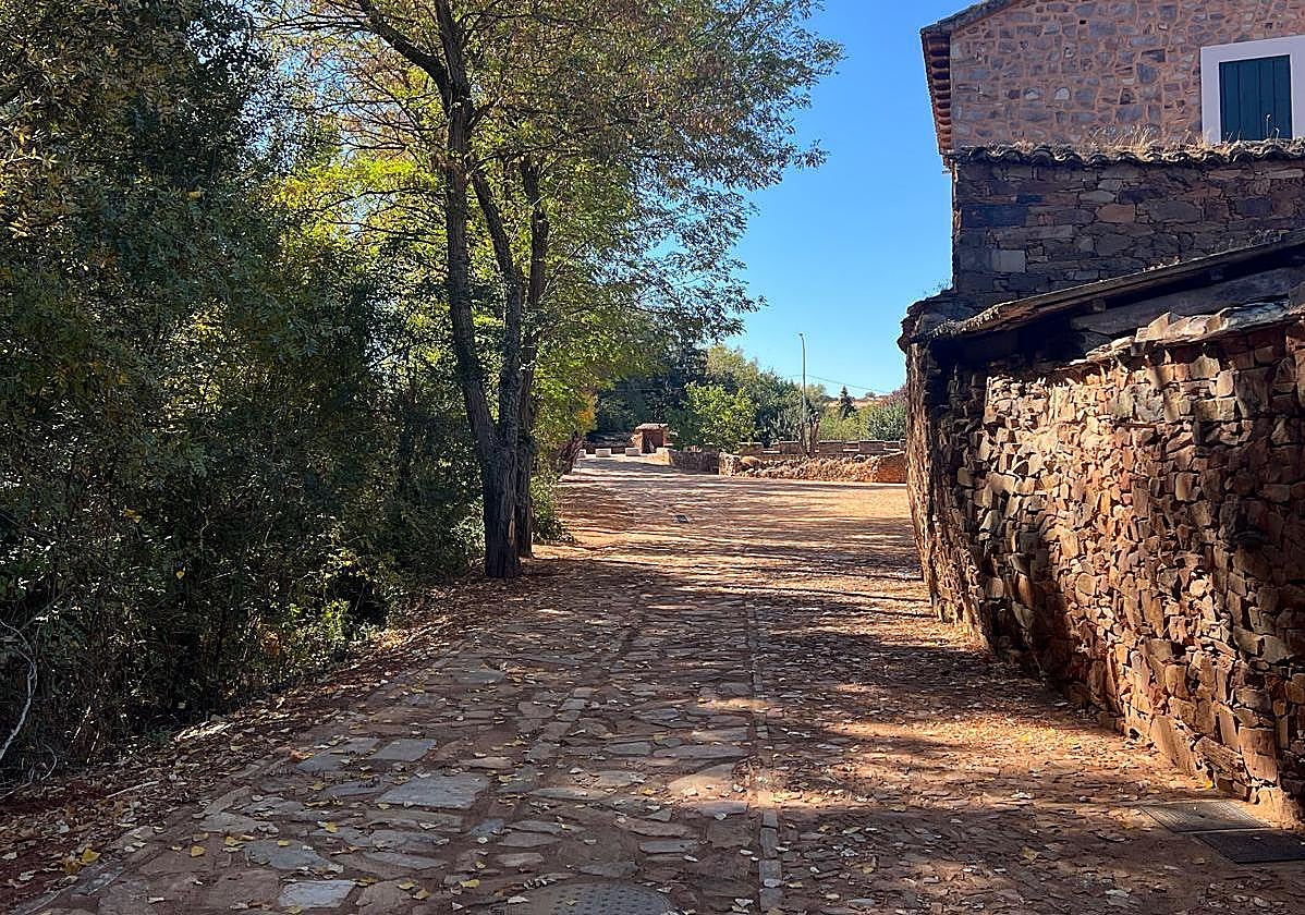 Urbanización en Castrillo de los Polvazares.