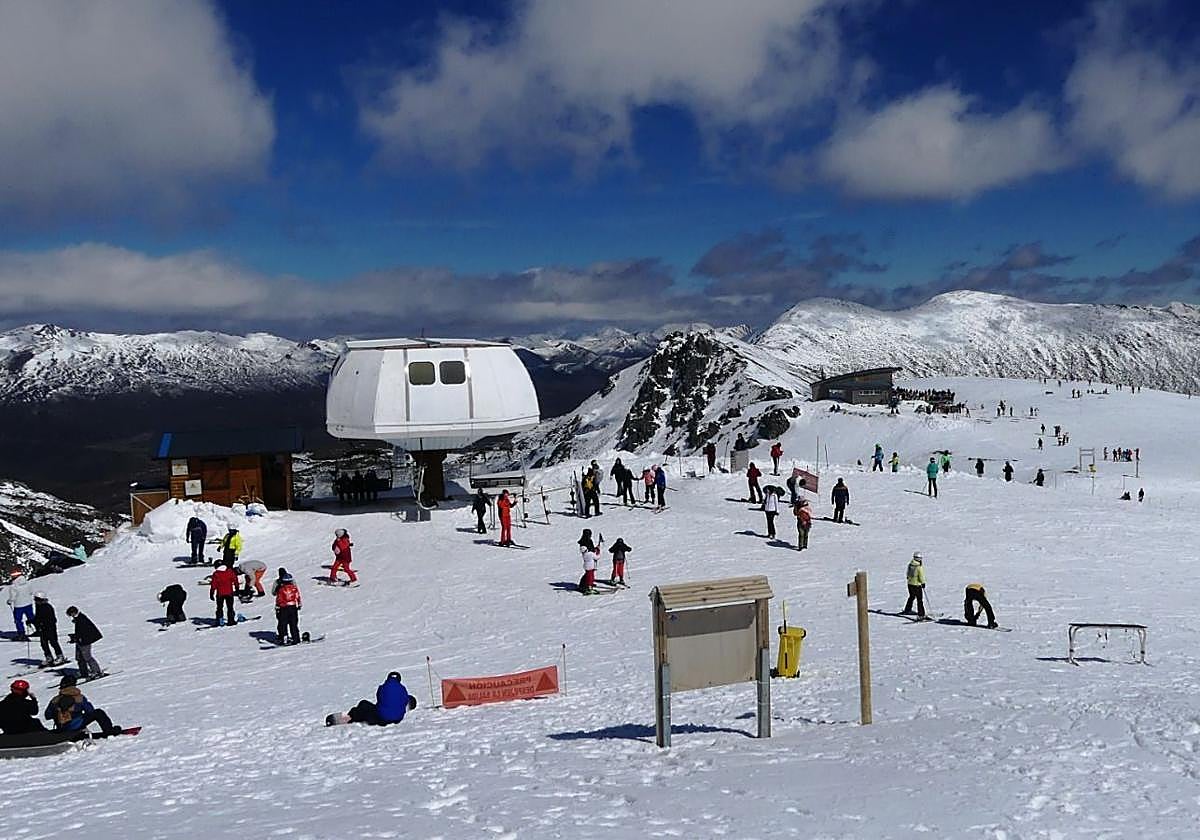 Estación de esquí en León.
