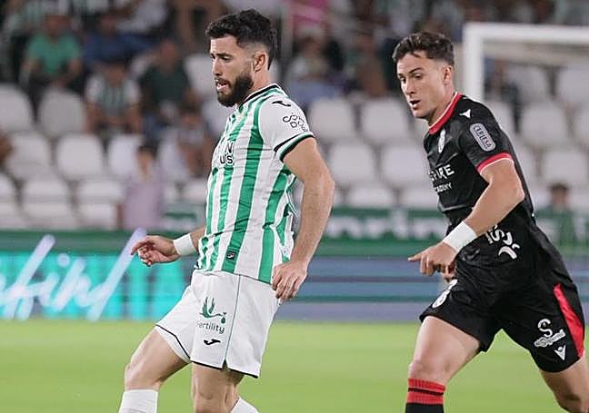 Collado, en una acción del partido.