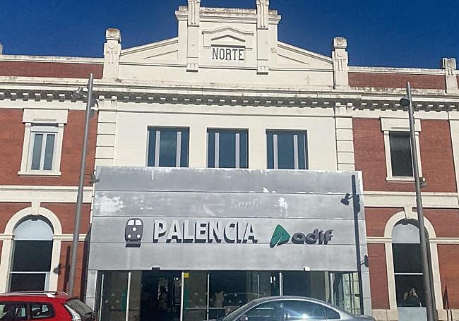 Imagen de la estación de tren de Palencia.