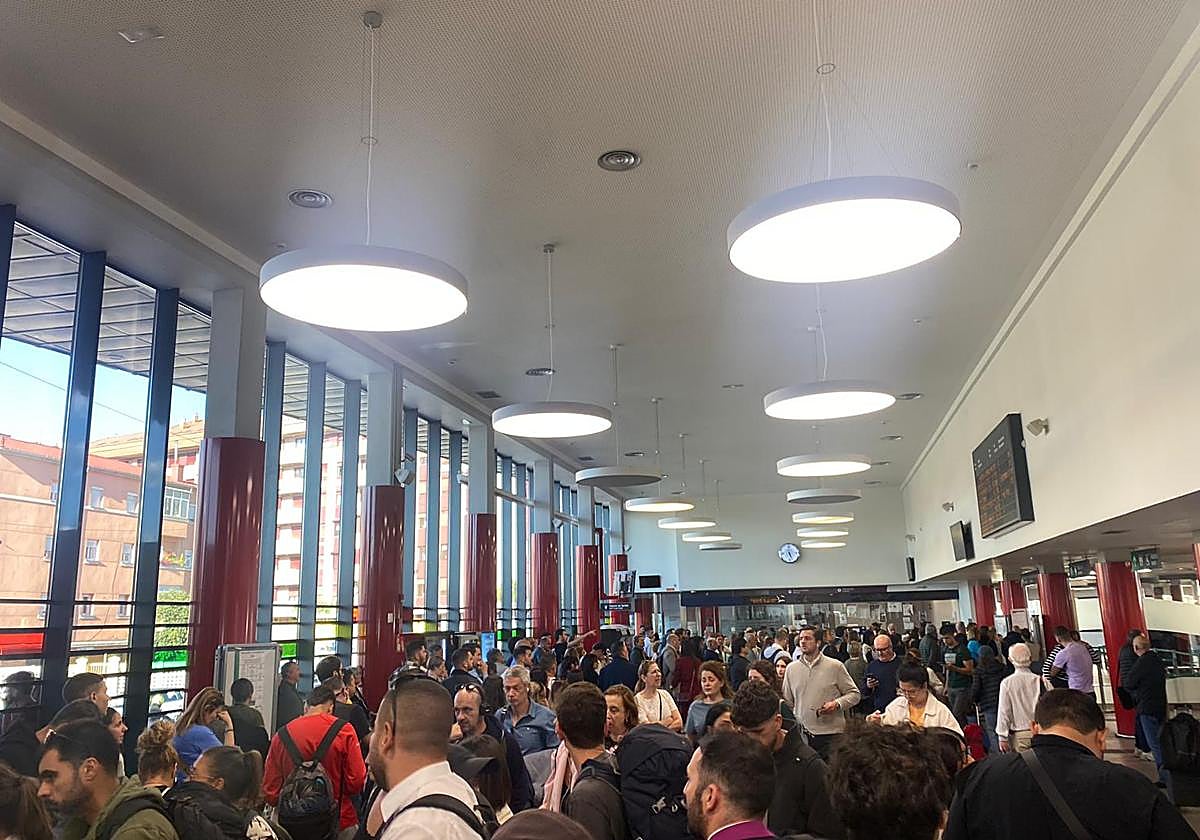 Imagen de la estación de trenes.