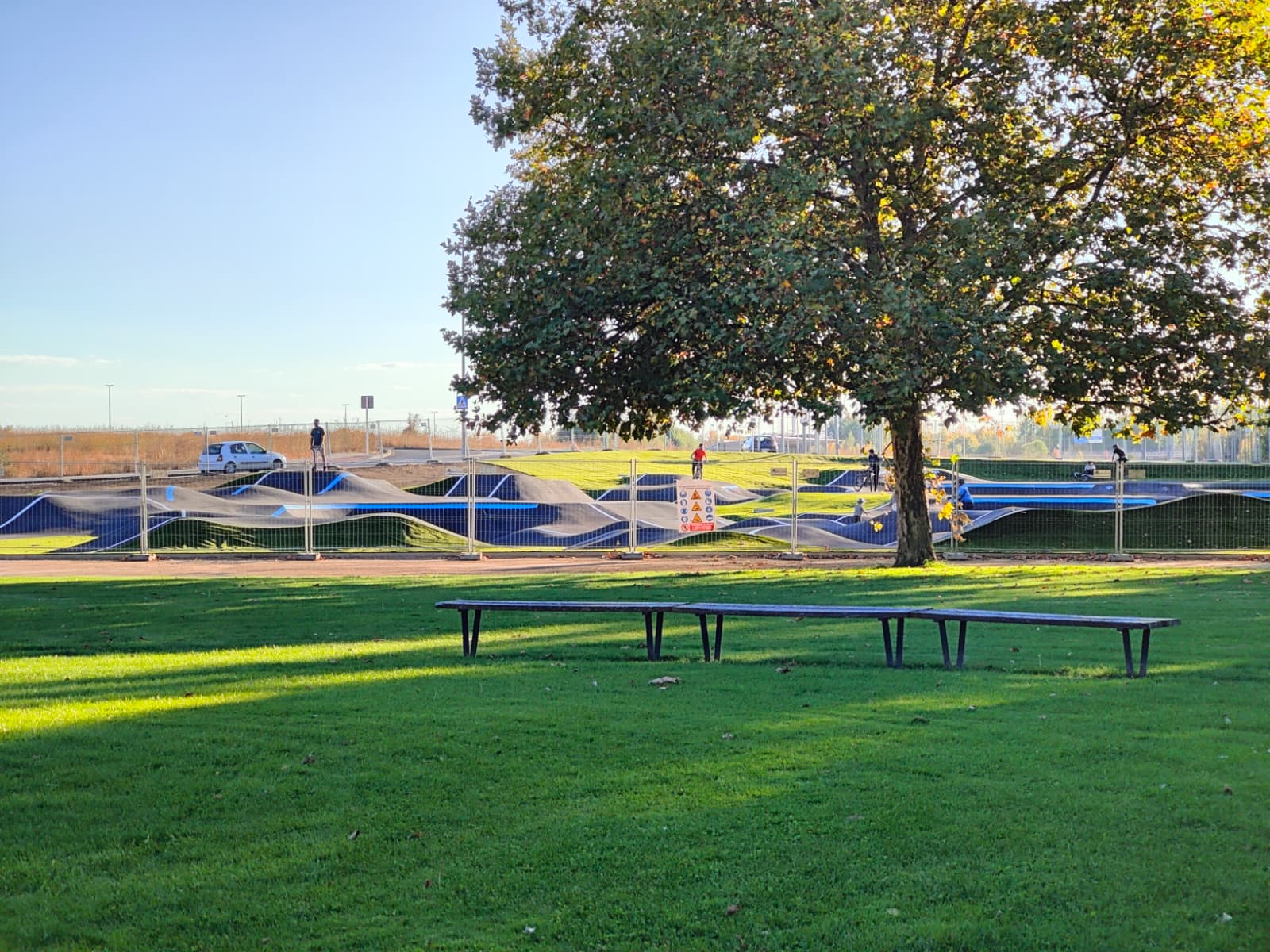 El forzado preestreno de la pista de pumptrack en Puente Castro