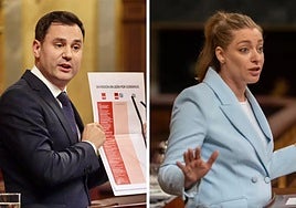 Cendón y Muñoz en el Congreso de los Diputados el 14 de octubre de 2025.