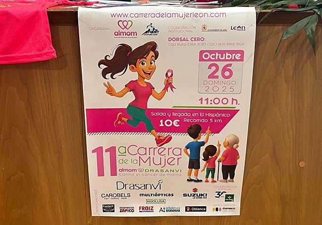 Cartel de la XI Carrera de la Mujer contra el cáncer de mama.