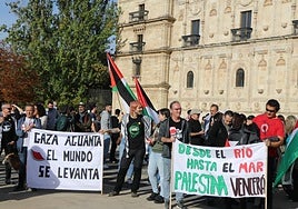 Las imágenes de la manifestación por Palestina en León