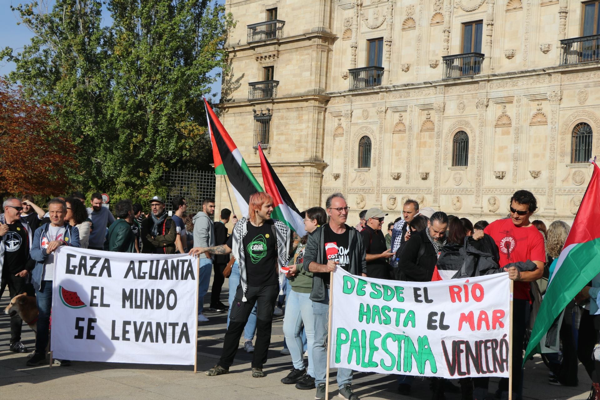 Las imágenes de la manifestación por Palestina en León