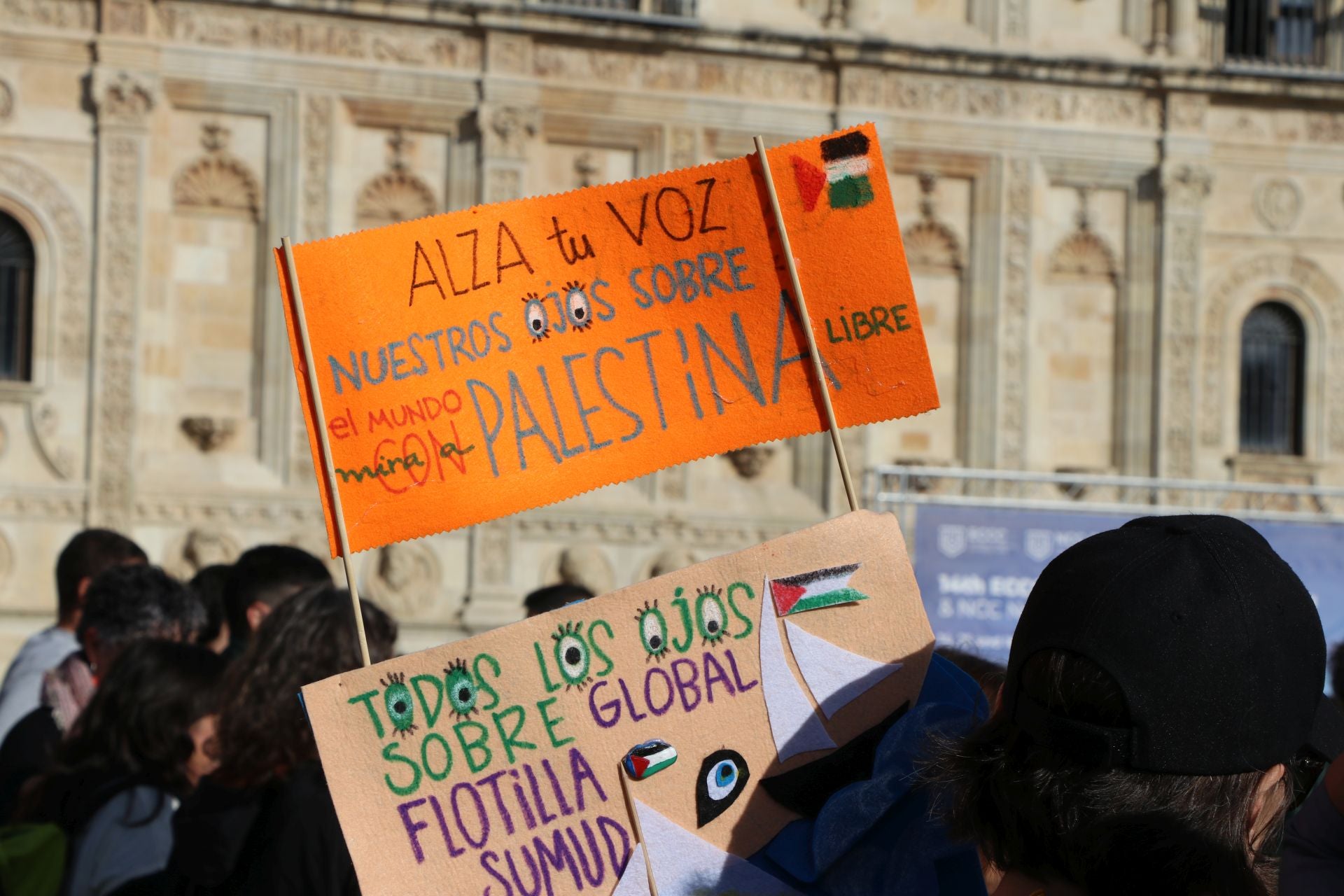 Las imágenes de la manifestación por Palestina en León