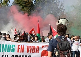 Manifestación en León por Palestina.