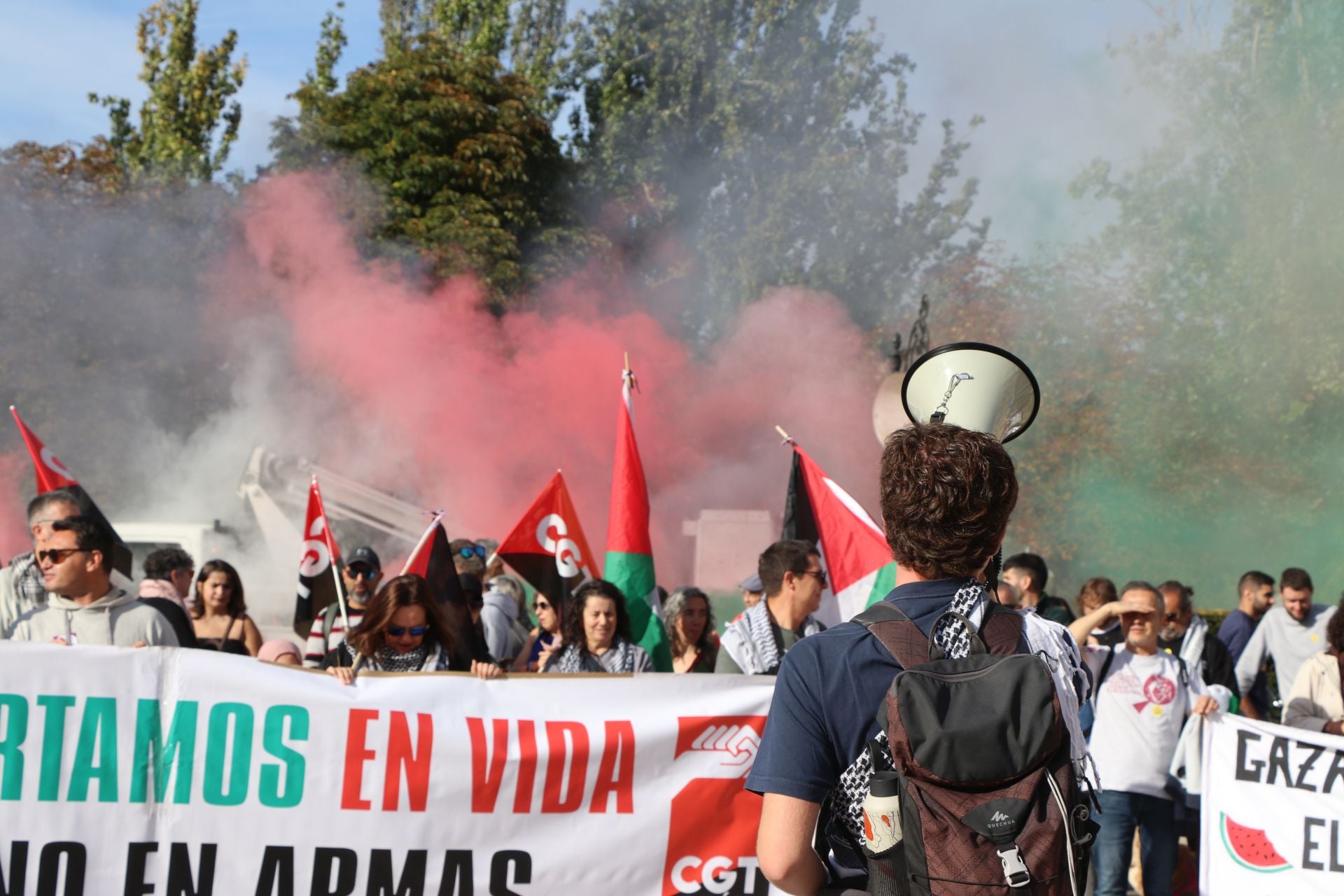 Las imágenes de la manifestación por Palestina en León