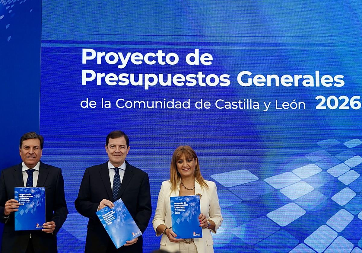 El presidente de la Junta de Castilla y León, Alfonso Fernández Mañueco, presenta el proyecto de Ley de Presupuestos Generales de la Comunidad de Castilla y León para el año 2026.