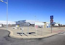 Imagen de archivo del acceso al polígono industrial de Villadangos.