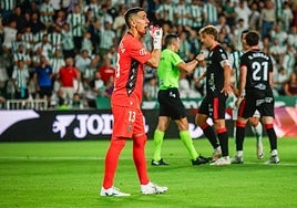 Edgar Badía, en el partido de la Cultural en Córdoba.