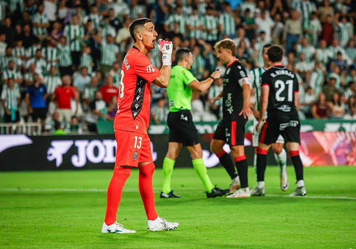 Edgar Badía, en el partido de la Cultural en Córdoba.