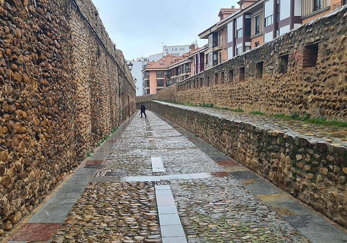 Imagen del paseo de las Cercas de León.