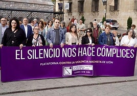 Plataforma contra la violencia machista de León.