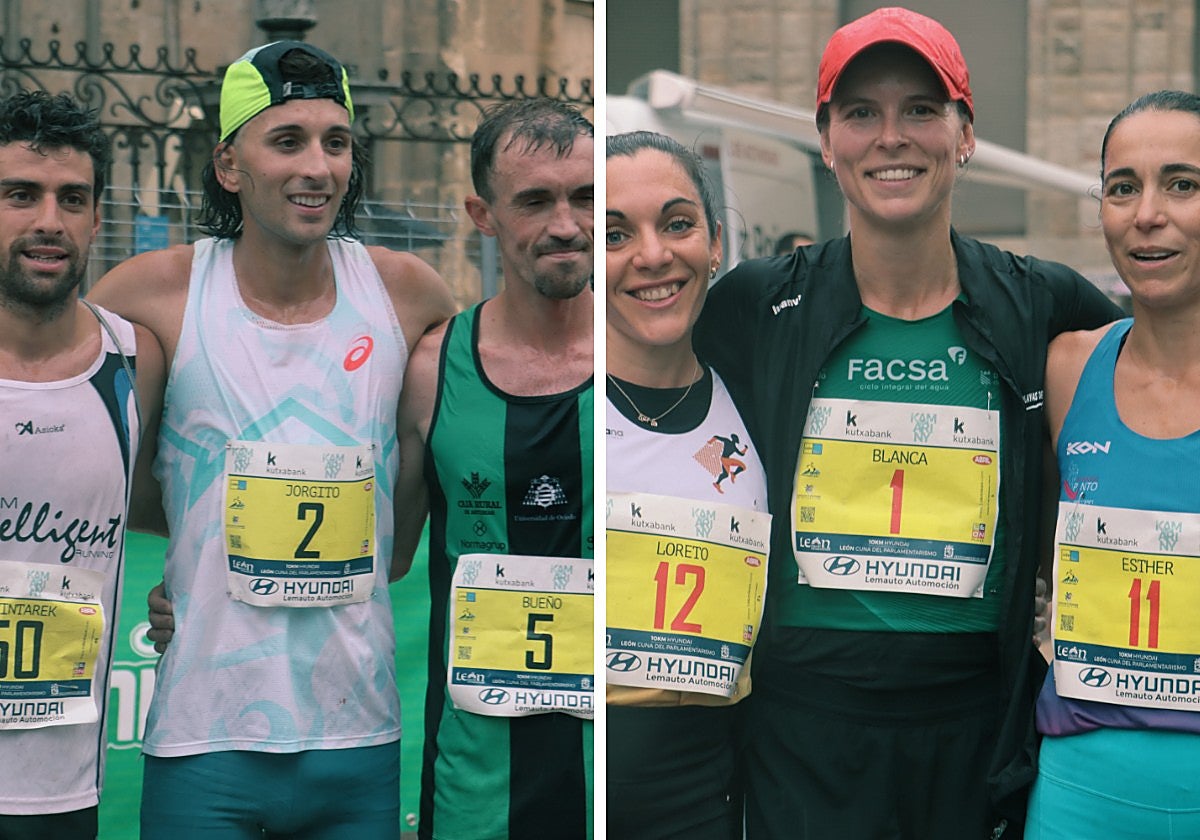 Imágenes de los ganadores de ambos géneros.