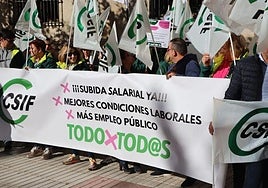 Imagen de la protesta del CSIF en 2024.