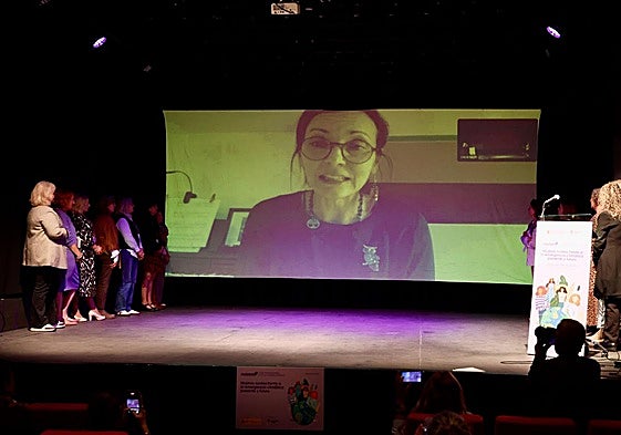 La ministra en la clausura del foro.