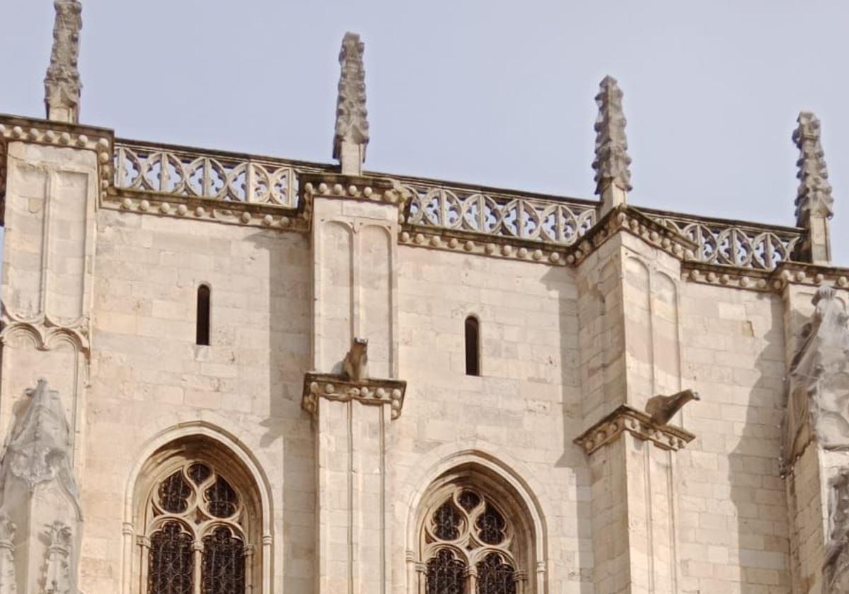 Los pináculos de San Isidoro, enfundados.