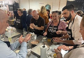 Actividades con productos de León.