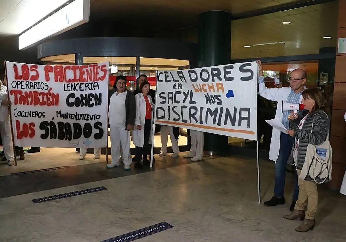 Trabajadores de Sacyl.