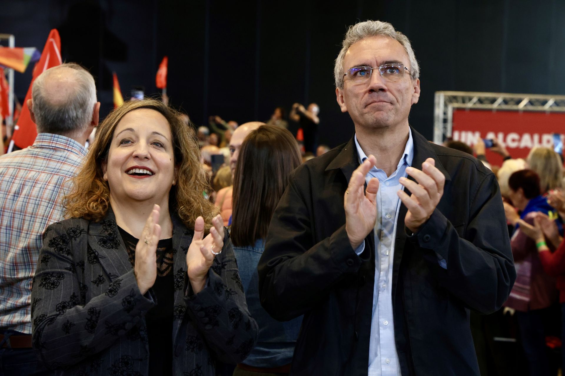 El acto del PSOE con Sánchez en León, en imágenes