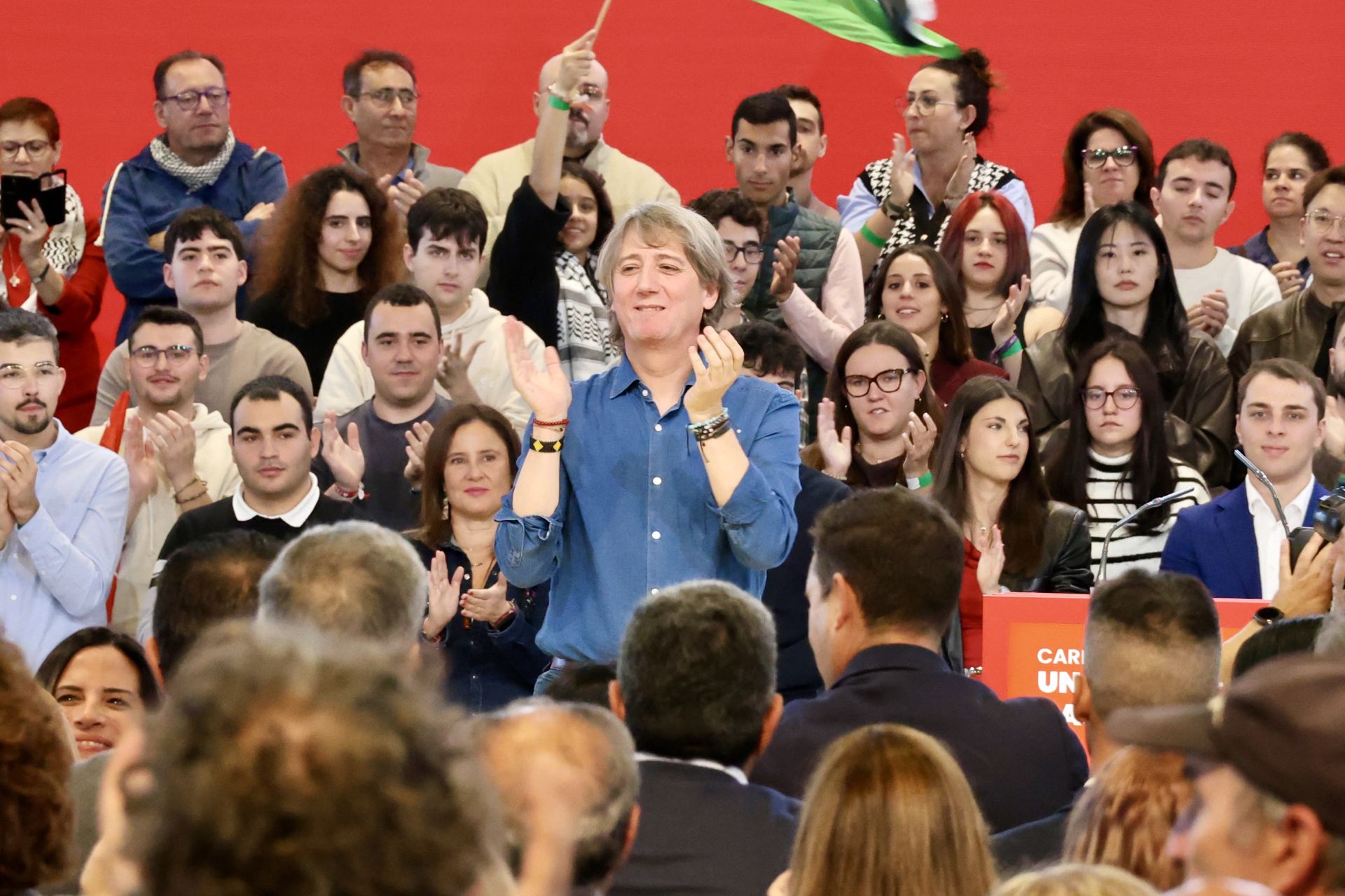 El acto del PSOE con Sánchez en León, en imágenes