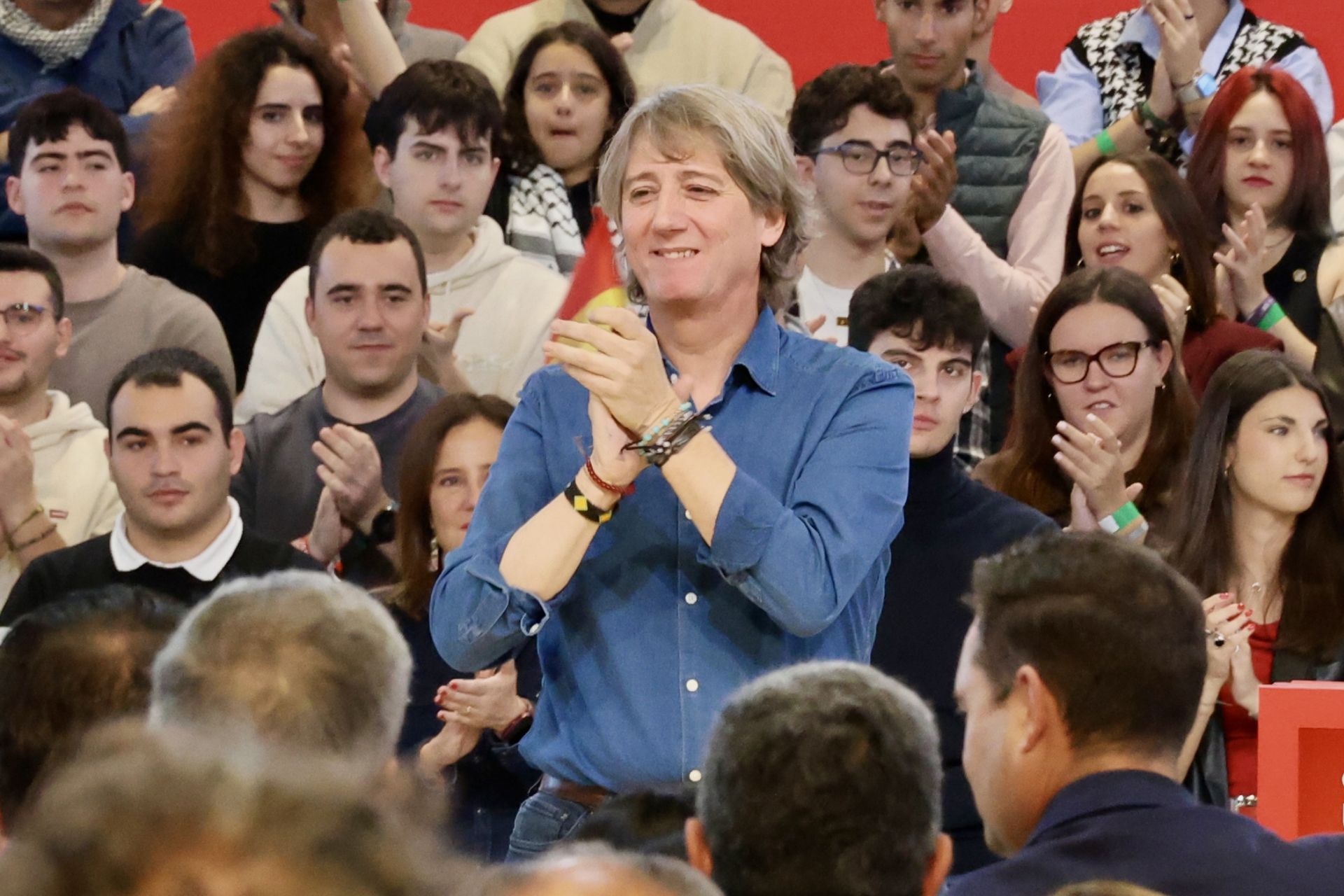 El acto del PSOE con Sánchez en León, en imágenes