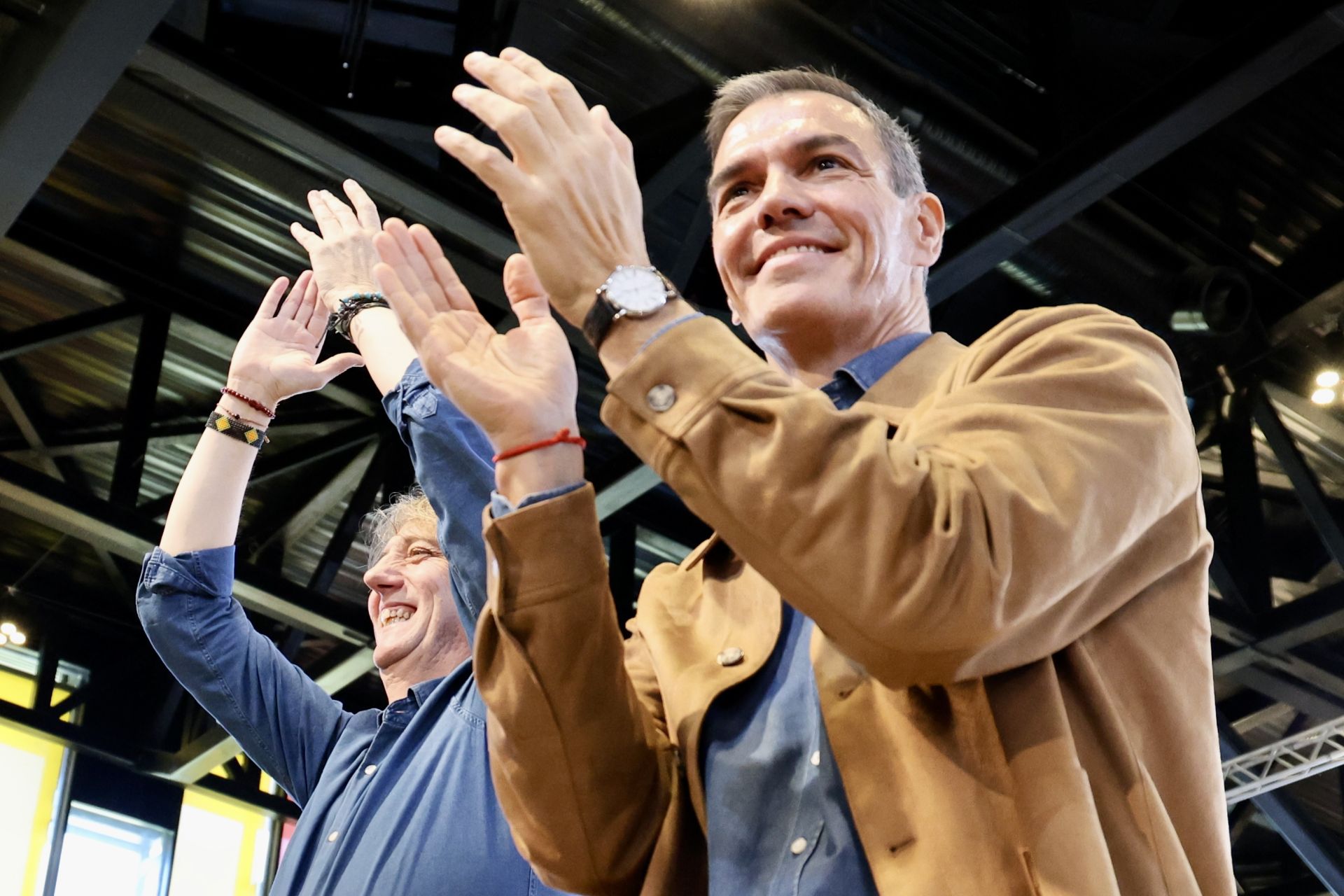 El acto del PSOE con Sánchez en León, en imágenes