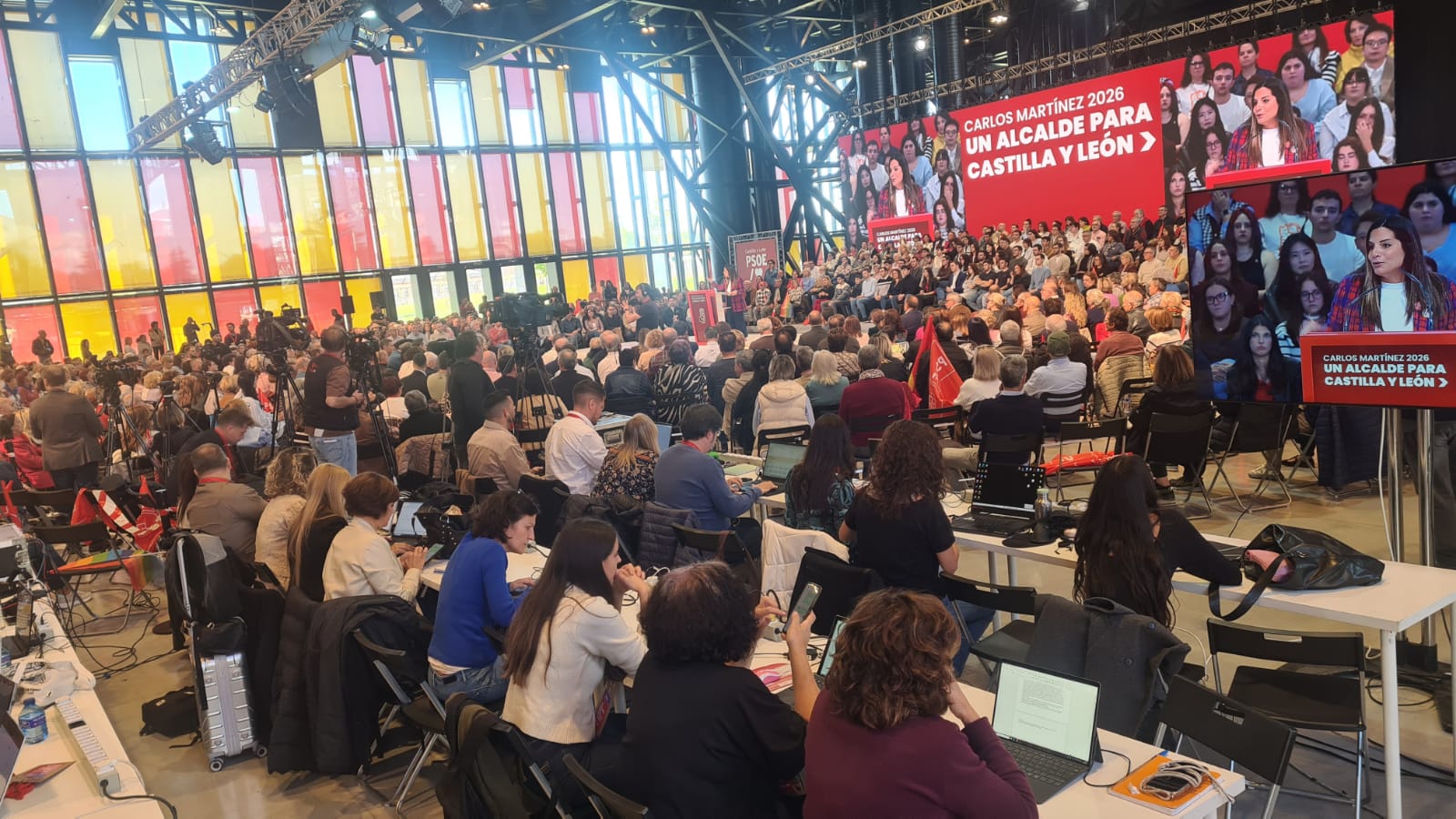 Las imágenes del acto de Sánchez con el PSOE en León