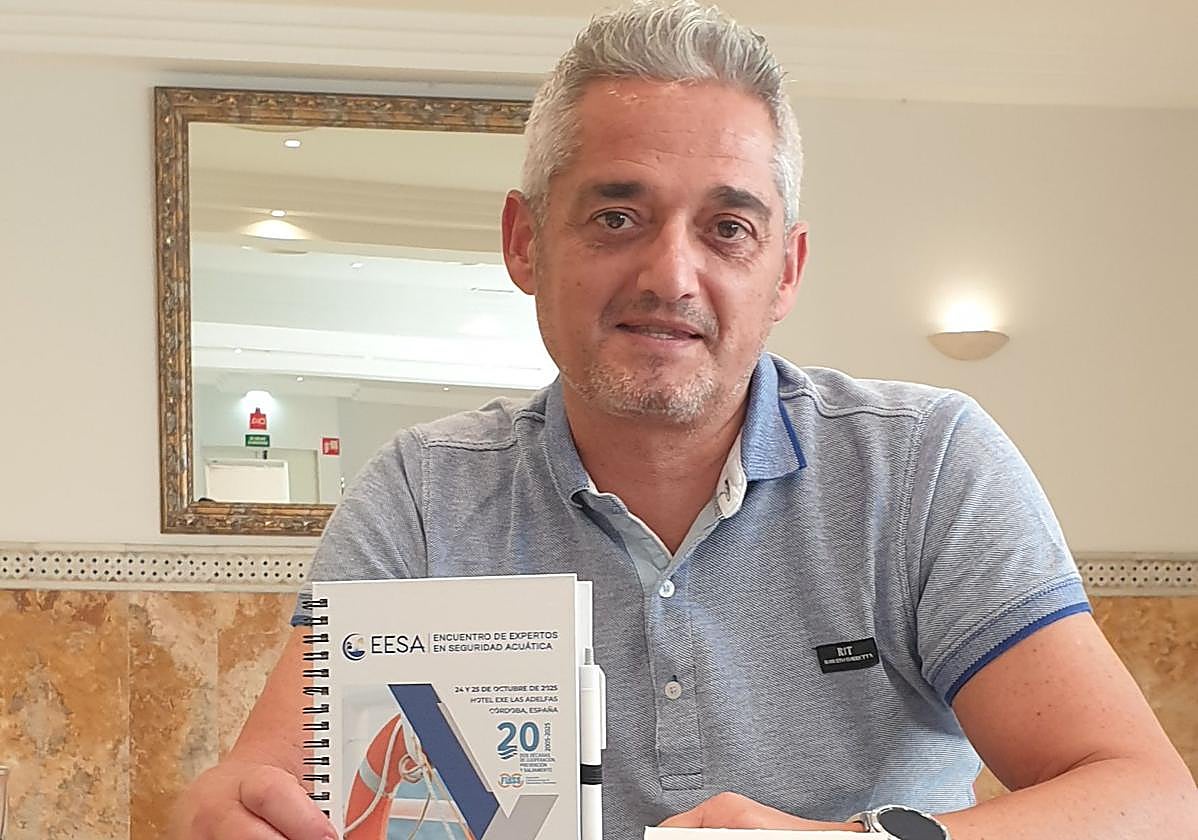 El socorrista leonés José Manuel Díez.