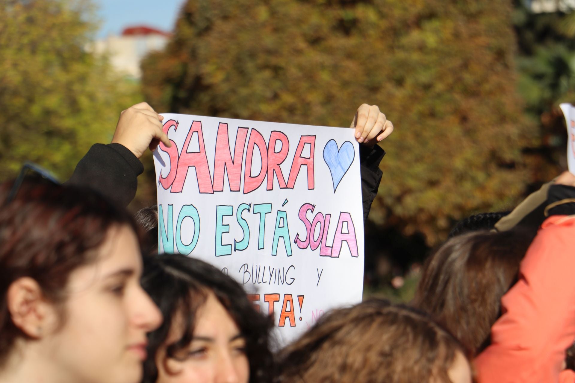 Manifestación en León contra el acoso escolar