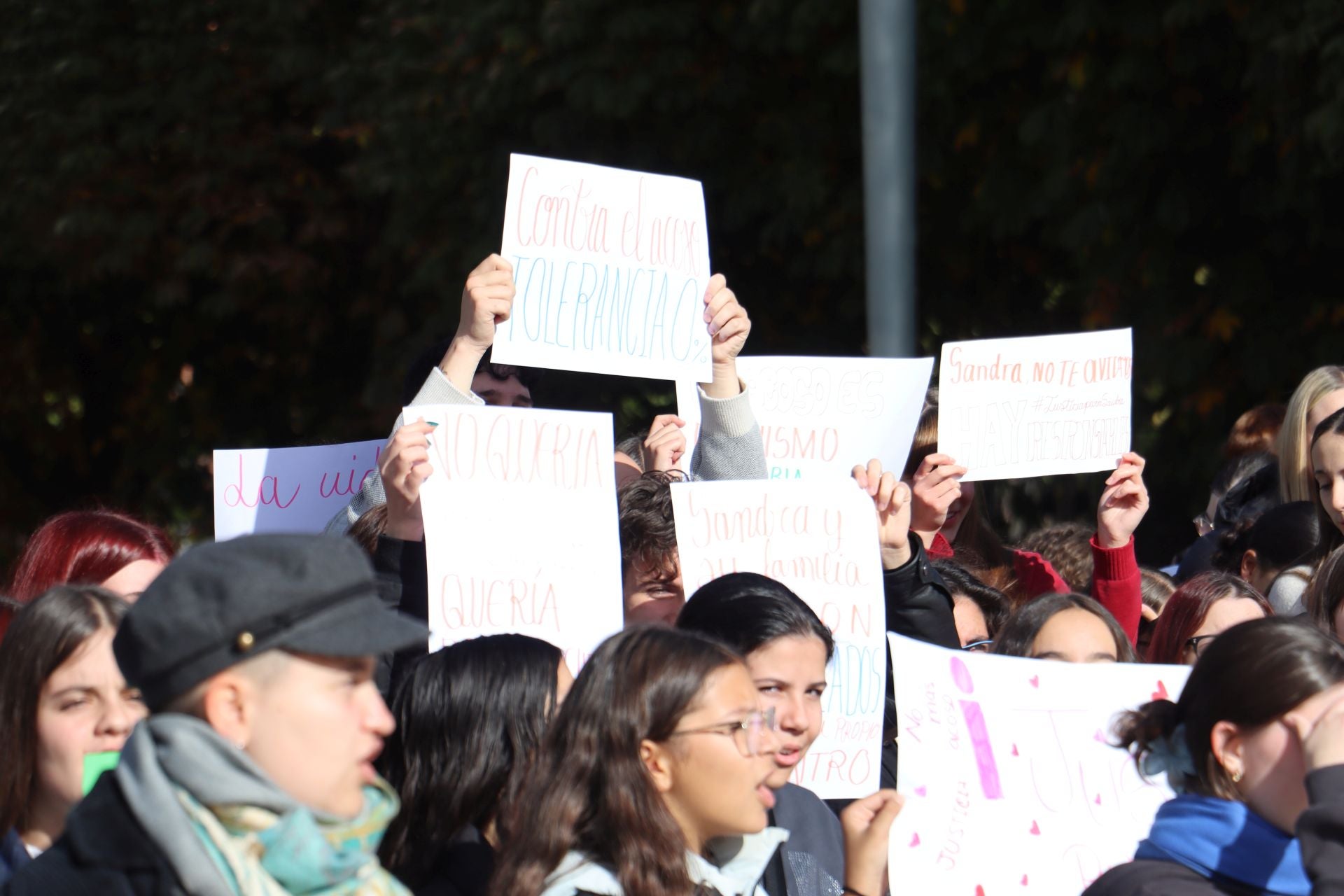Manifestación en León contra el acoso escolar