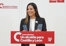 La vicesecretaria general del PSOE de Castilla y León y viceportavoz en las Cortes, Nuria Rubio.
