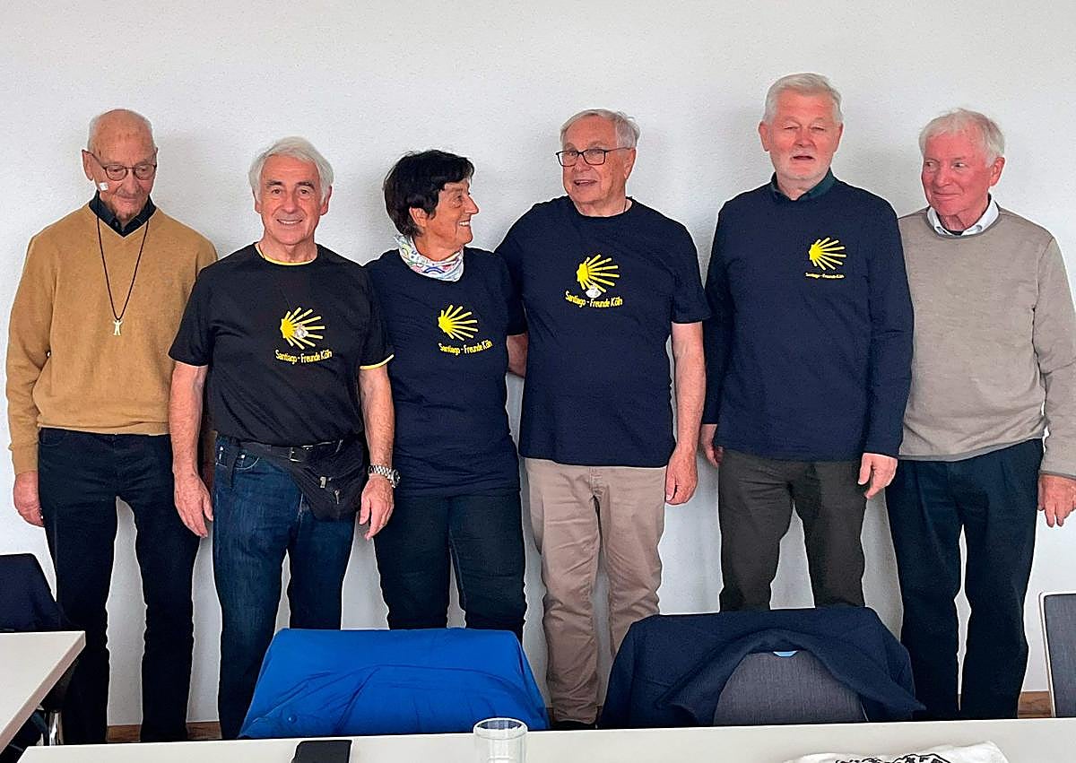 Imagen secundaria 1 - Los amigos de un antiguo camino a Santiago en León se reencuentran en Alemania