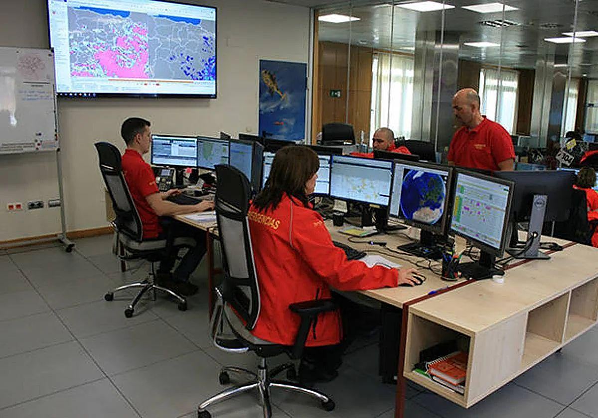 Sala de emergencias del 112.