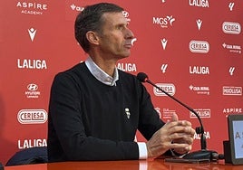 Cuco Ziganda, en la sala de prensa del Reino.