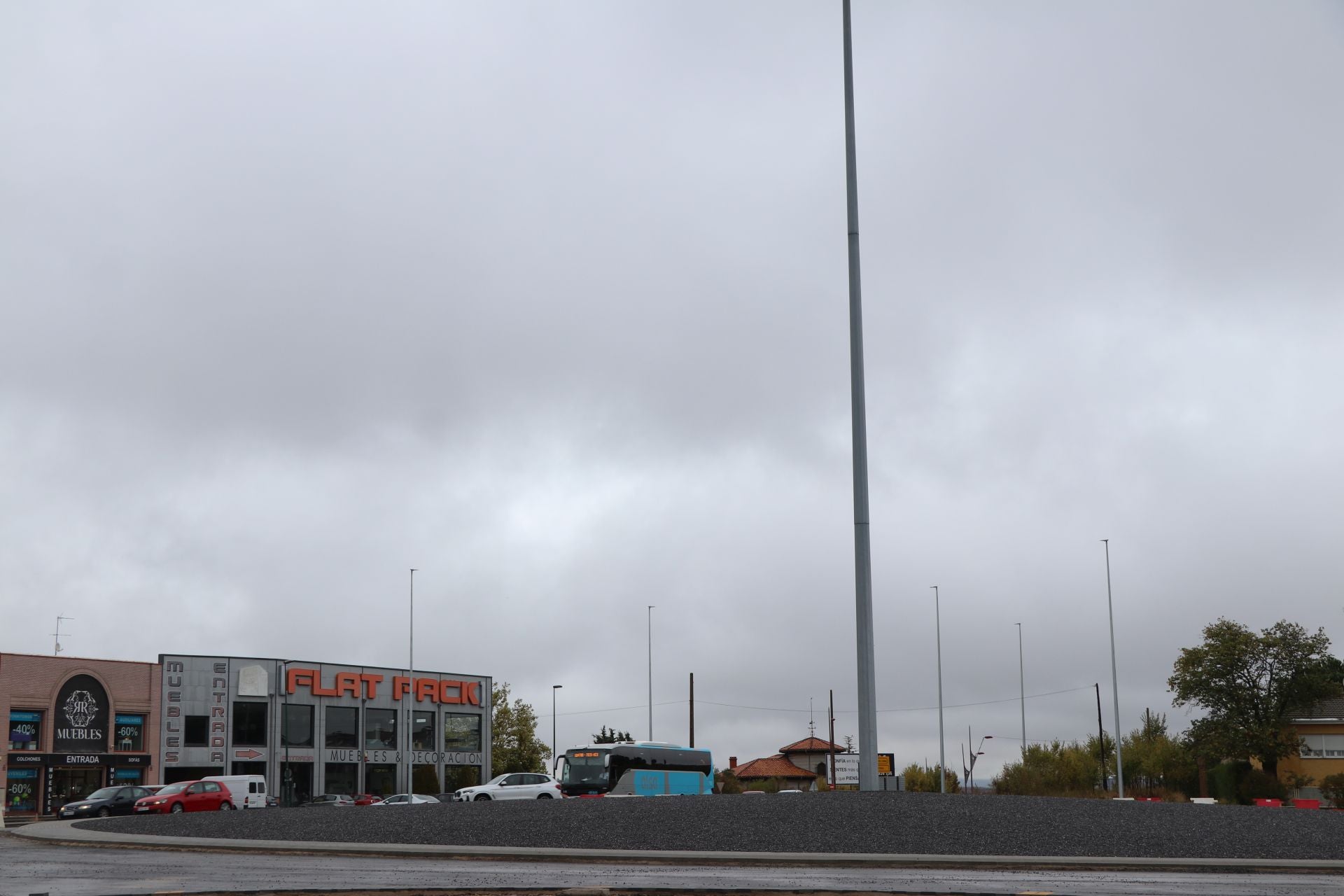 Así avanzan las obras de la nueva rotonda de la N-120