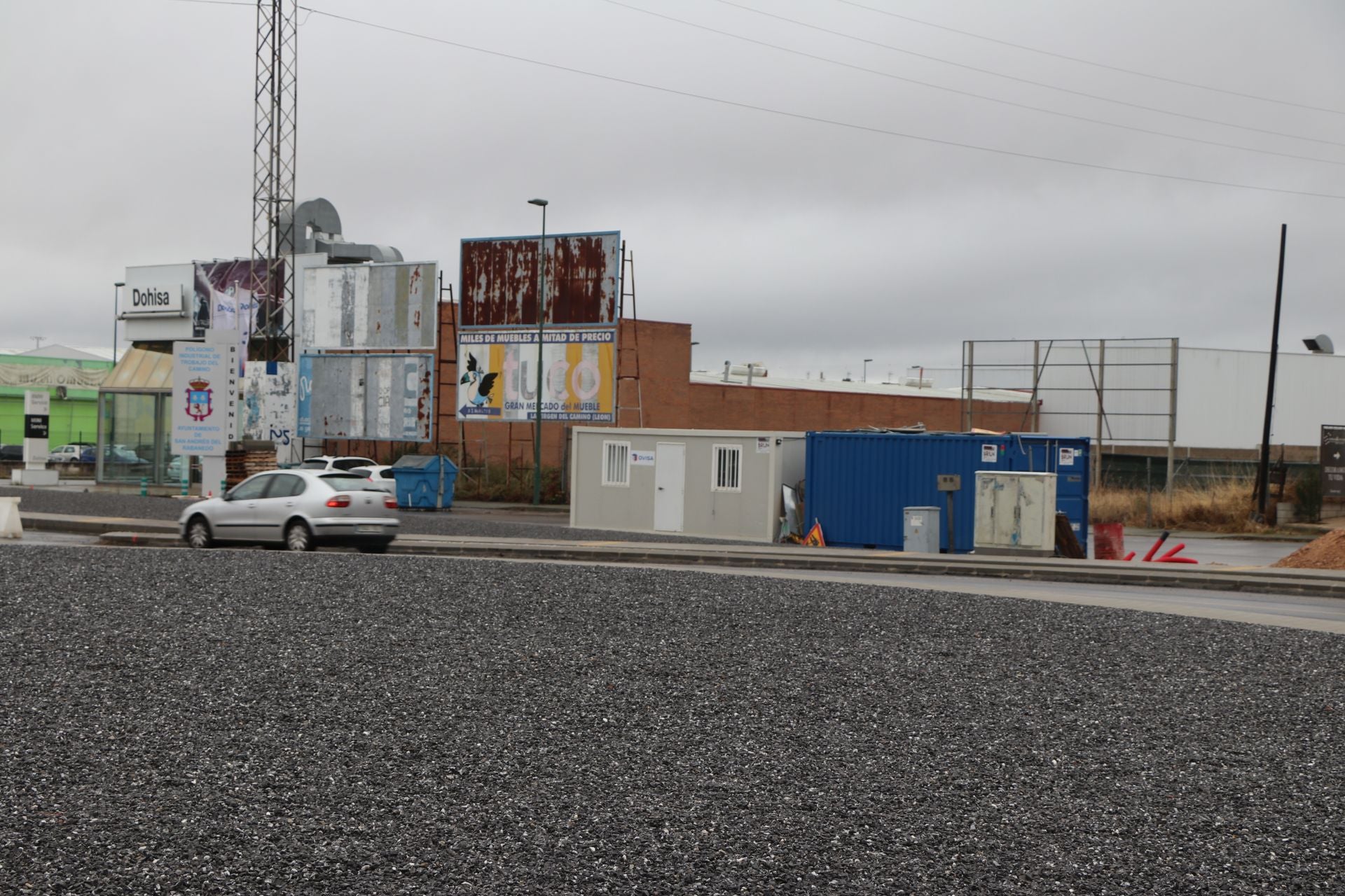 Así avanzan las obras de la nueva rotonda de la N-120