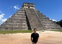 Pablo, en el Chichén Itzá en Yucatán, México.