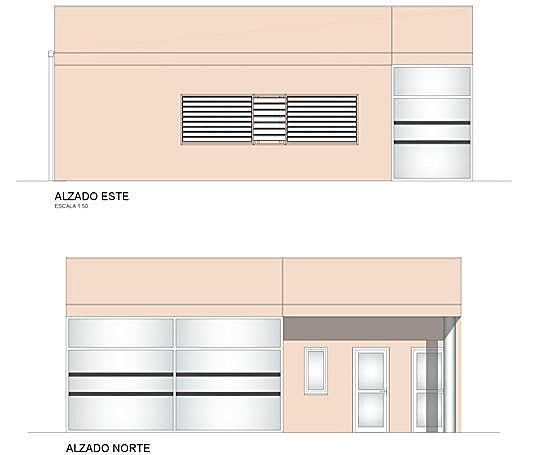 Imagen del proyecto del nuevo edificio en los huertos de La Candamia.