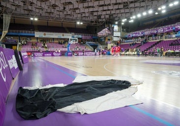 Las goteras obligan a suspender el Valladolid-Cultural