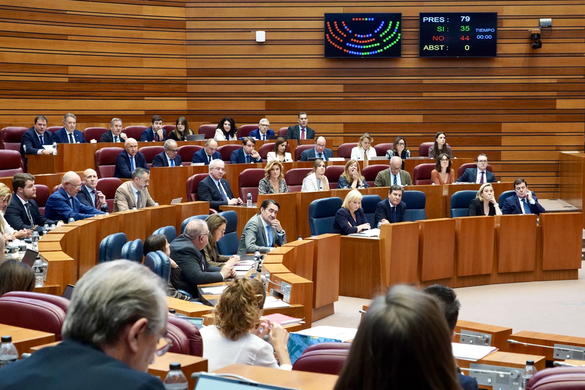 Pleno de las Cortes de Castilla y León.