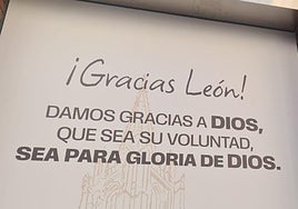 Imagen del lema de la nueva tienda de Ordoño II.
