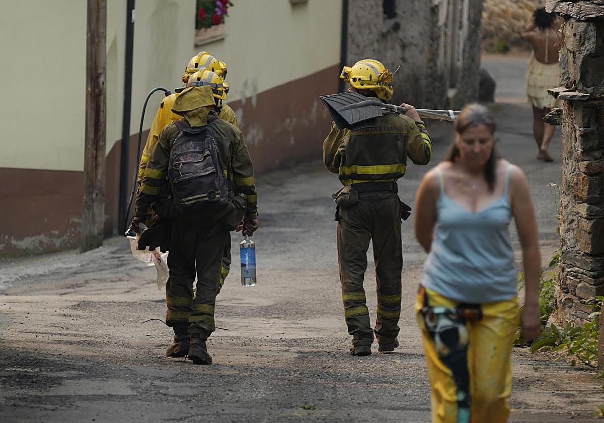 Incendio en Salientes el pasado 14 de agosto de 2025.