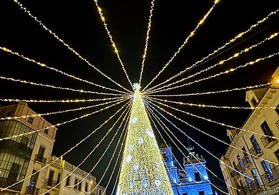 Imagen de la decoración de otros años en Astorga.