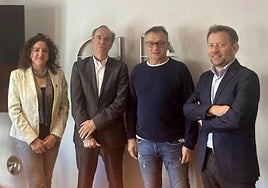 Representantes de patronal y sindicatos en una imagen de 2023.